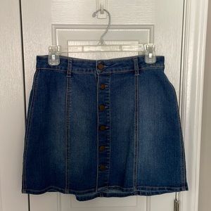 Mini Jean Skirt